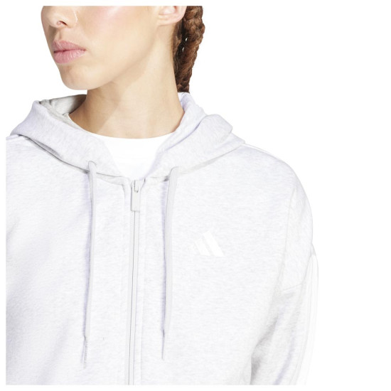 Adidas Γυναικεία ζακέτα Essentials 3-Stripes Full-Zip Fleece Hoodie